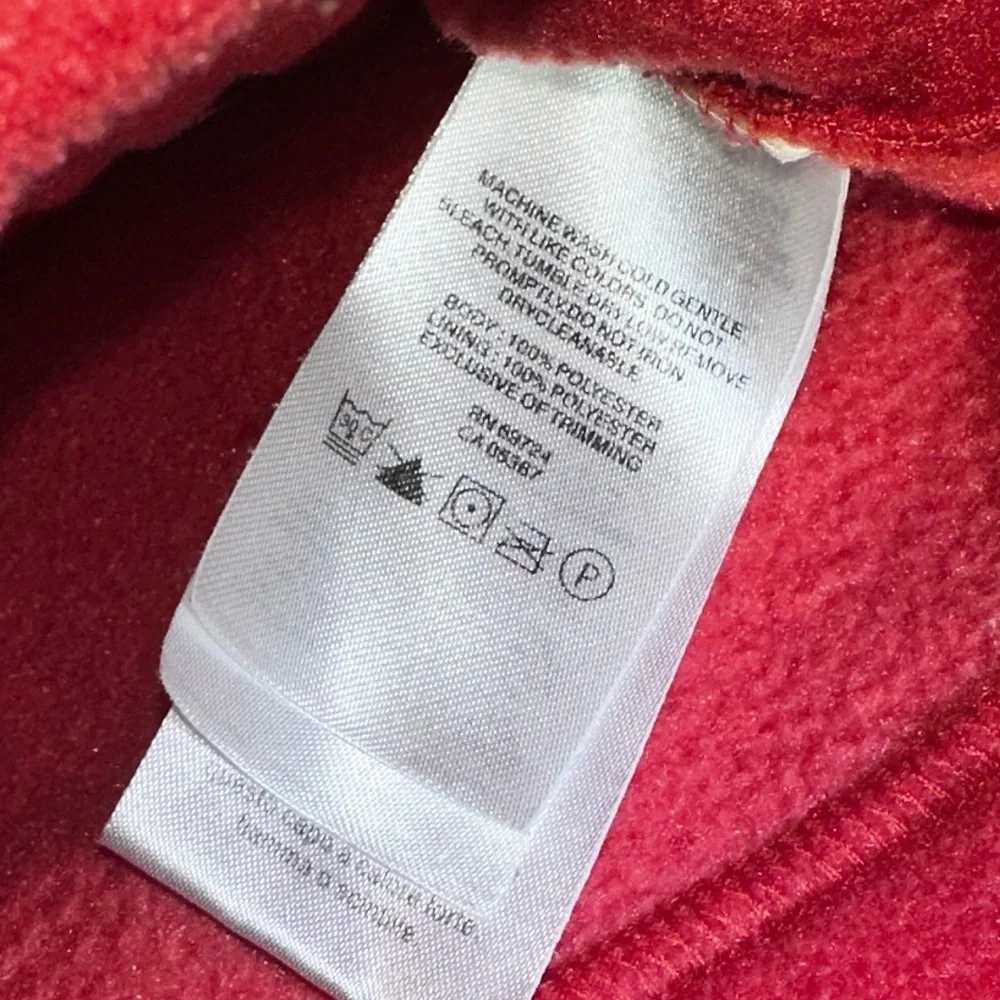 Columbia Two-Tone Red and Gray Fleece Jacket